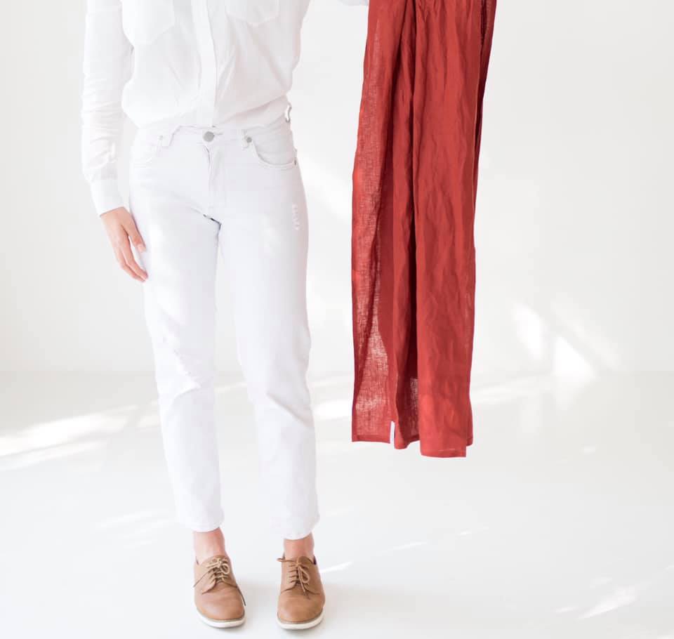 Ring Sling - Rust Linen