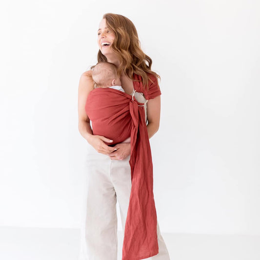 Ring Sling - Rust Linen