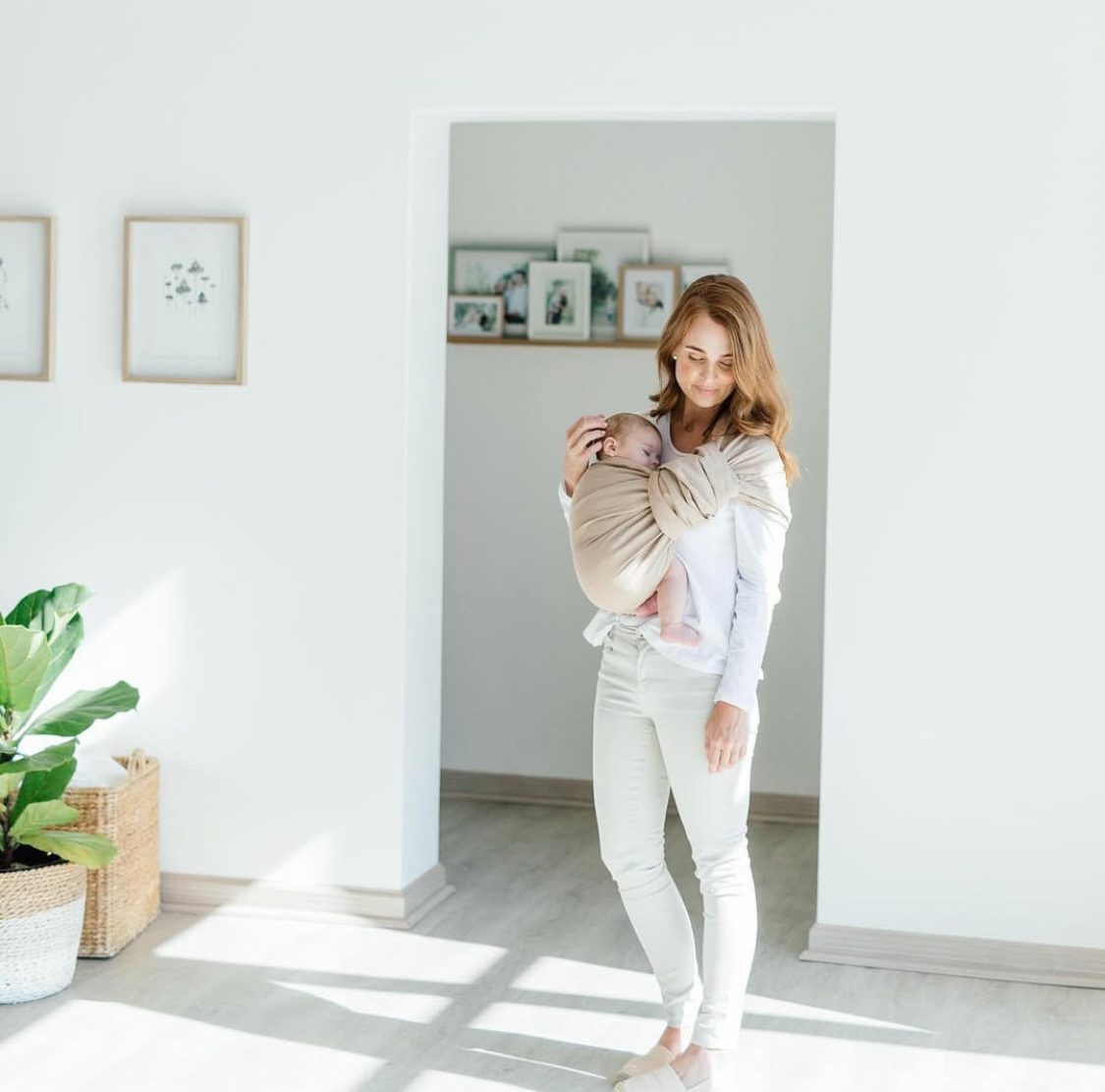 Ring Sling -Nude Linen