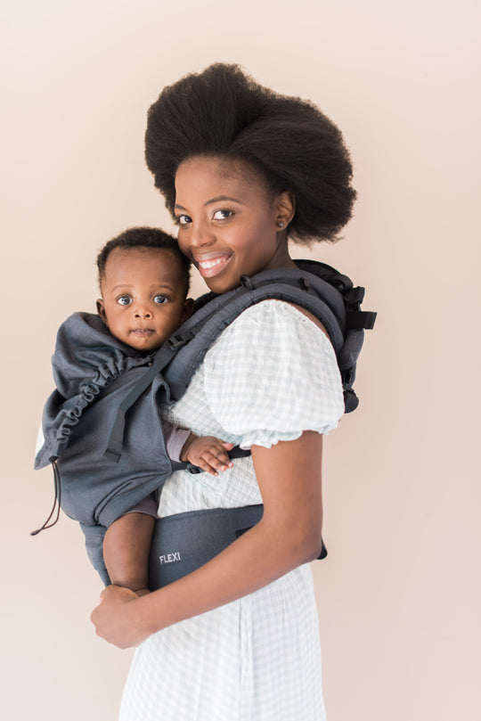 ORIGINAL FLEXI - Hemp Charcoal Grey - Zozinette Baby Carriers