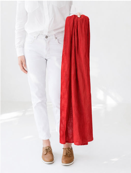 Ring Sling - Red Linen