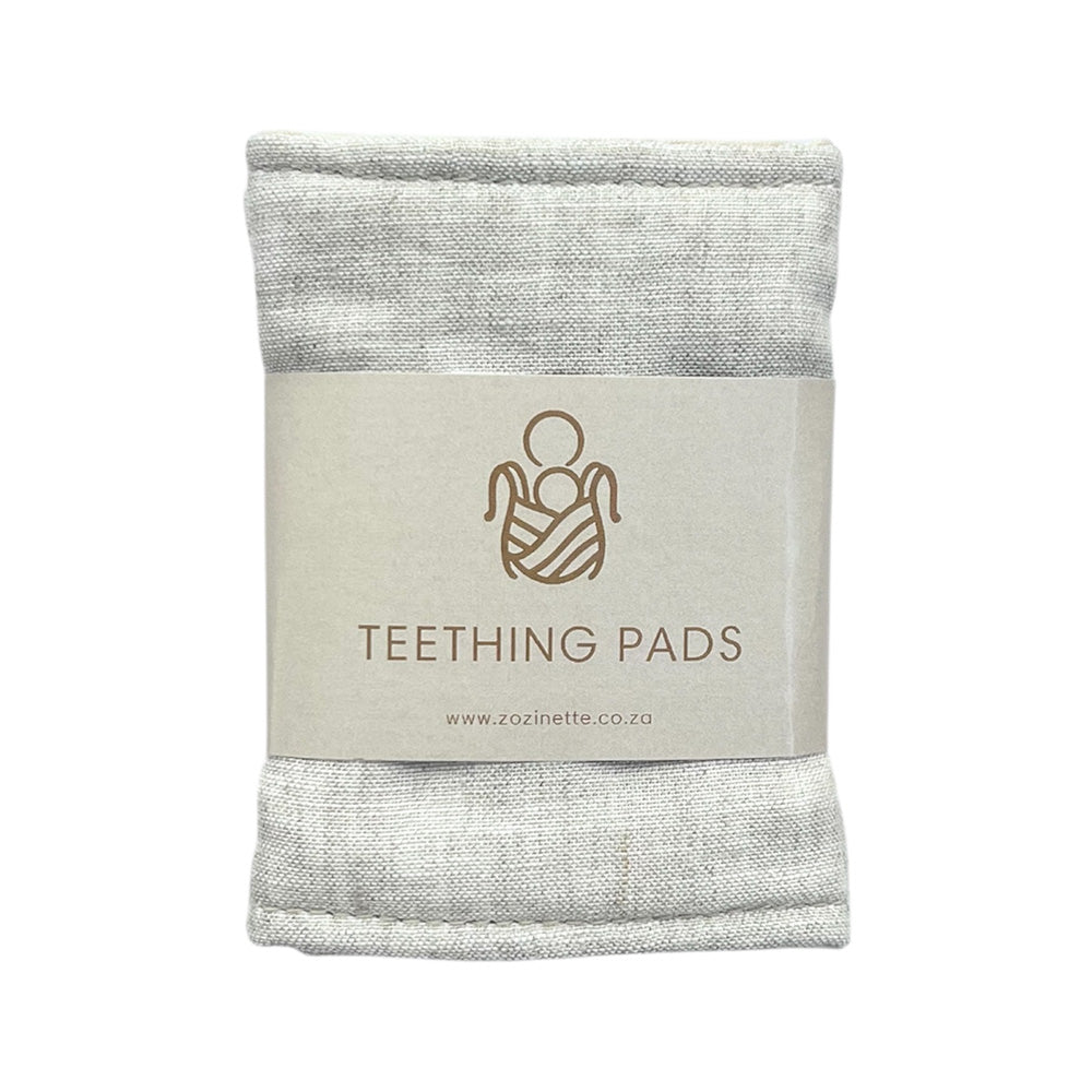 Teething Pads Wheat Linen (Classic Carry Range)