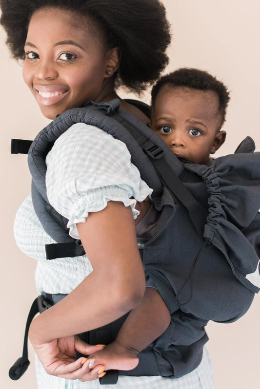 ORIGINAL FLEXI - Hemp Charcoal Grey - Zozinette Baby Carriers