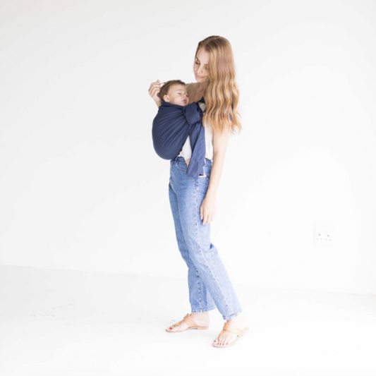 Navy linen sling
