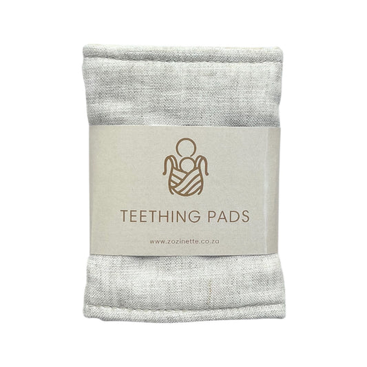 Teething Pads Wheat Linen (Classic Carry Range)