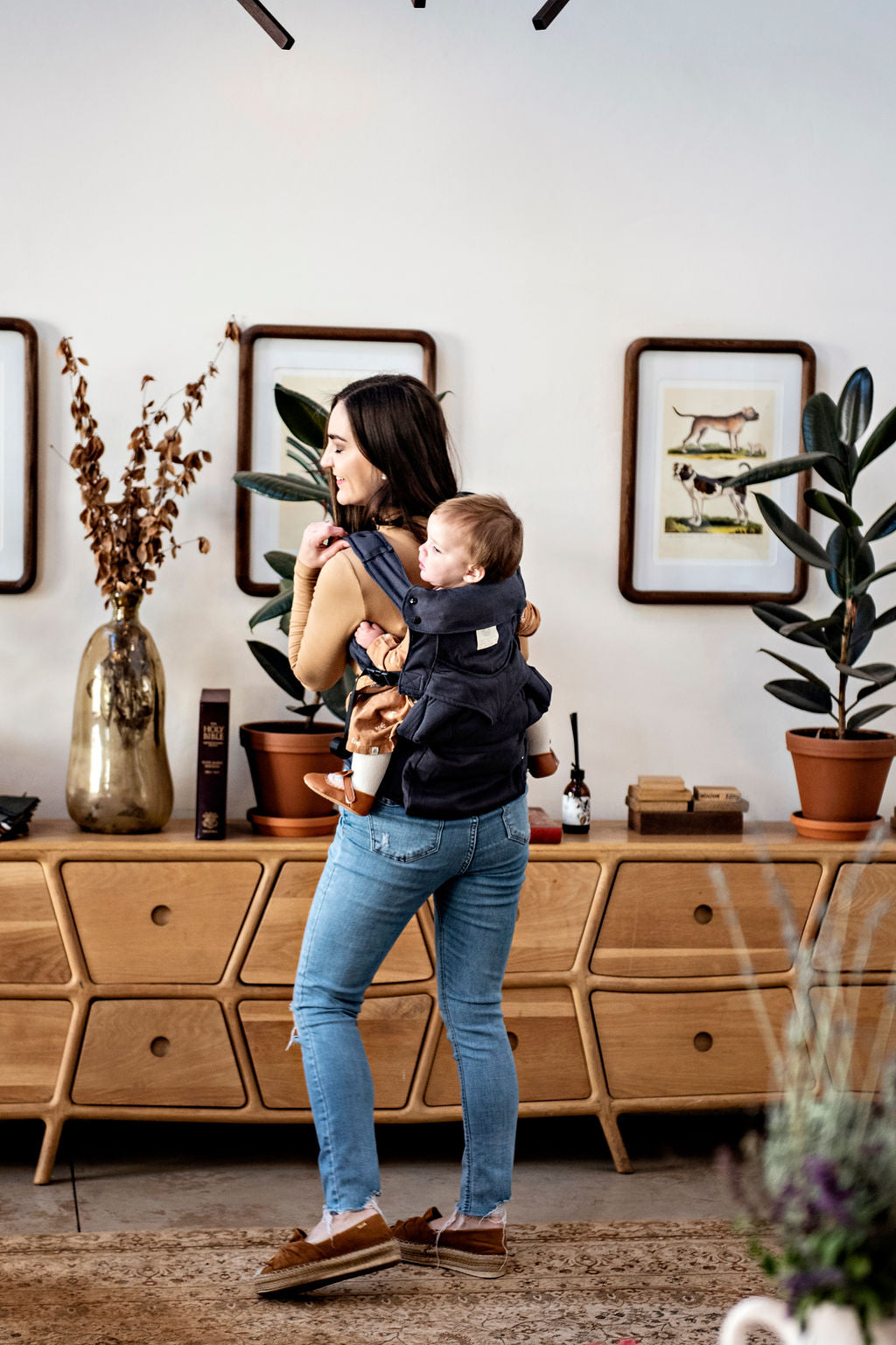 FLEXI PLUS Baby Carrier – Charcoal Hemp PREORDER