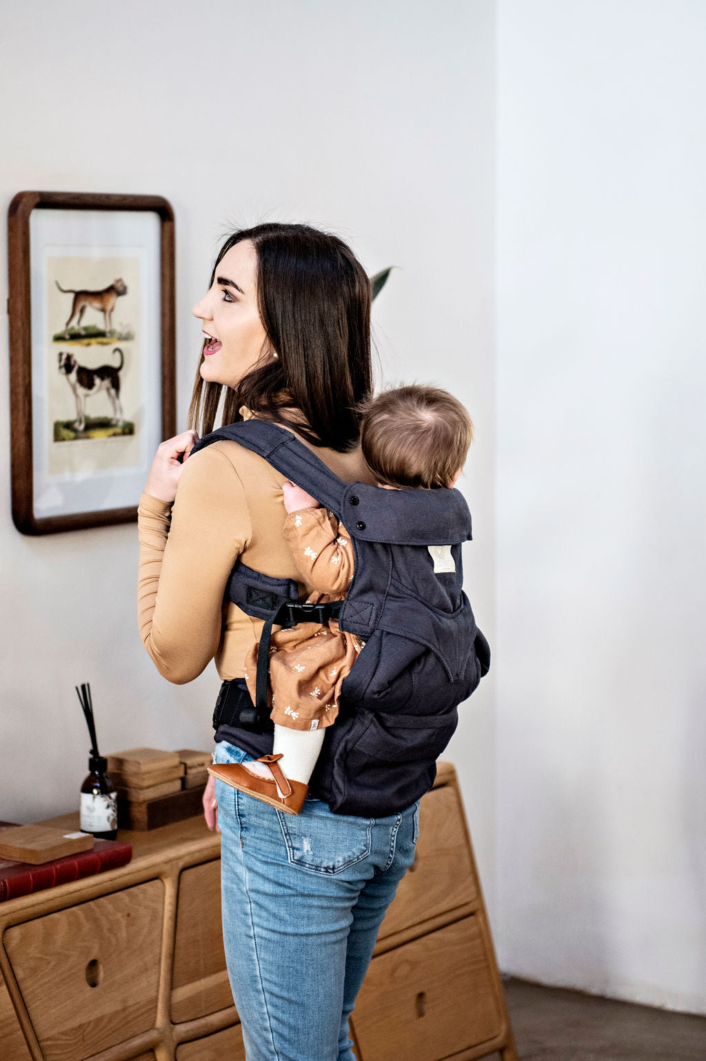 FLEXI PLUS Baby Carrier – Charcoal Hemp PREORDER