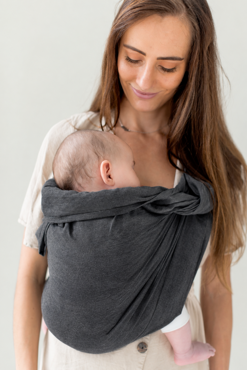 Ring Sling - Charcoal Linen